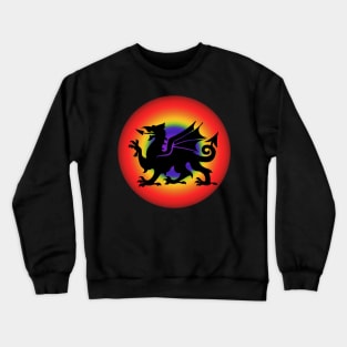Welsh Rainbow Dragon Crewneck Sweatshirt